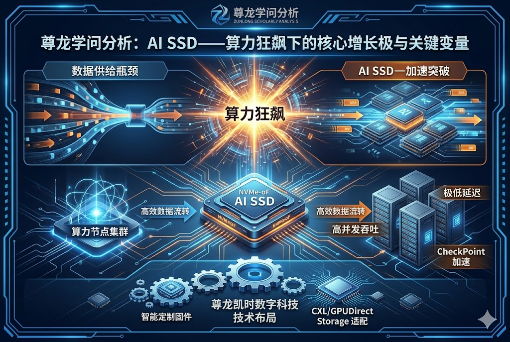 尊龙学问分析:AI SSD—— 算力狂飙下的核心增长极与关键变量