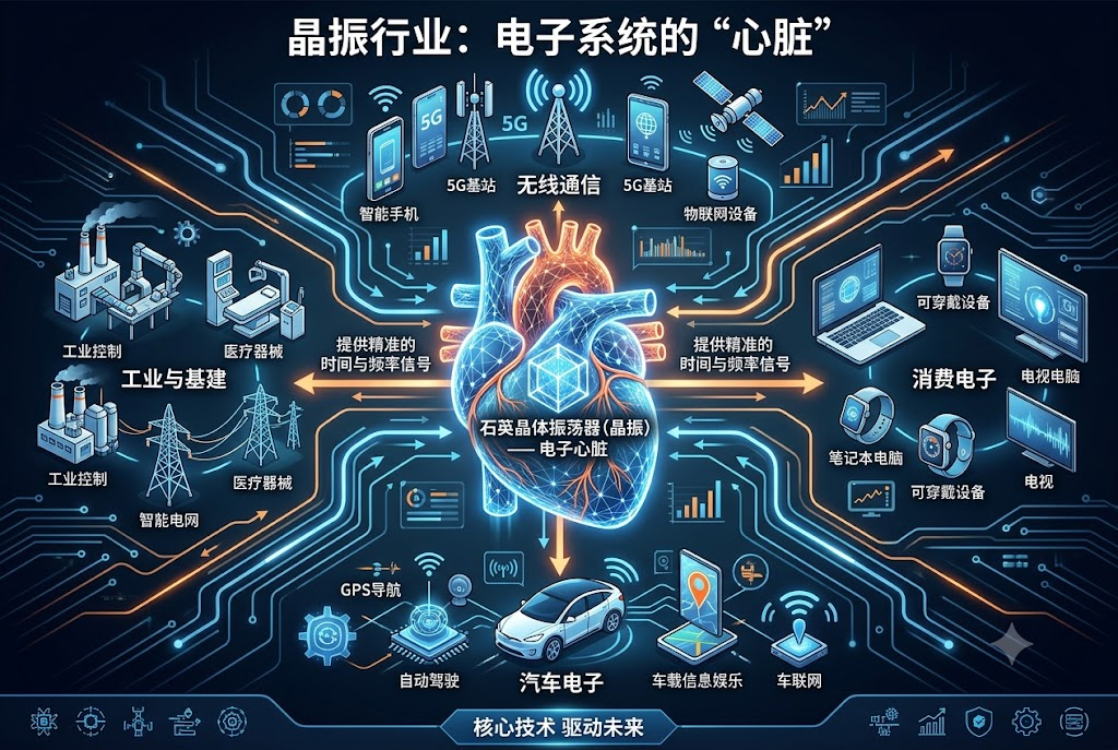 尊龙凯时突围高端赛道:晶振行业电子 “心脏” 稳步增长